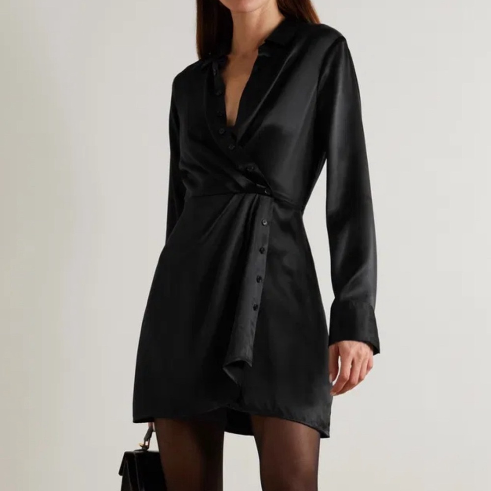 NWT Reformation Alaine Silk Wrap Dress, Size 12